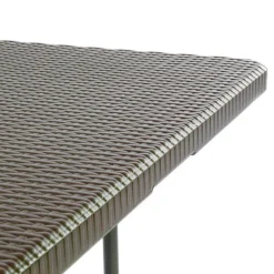 VCM Gartentisch braun Metall B/H/L: ca. 70x75x180 cm