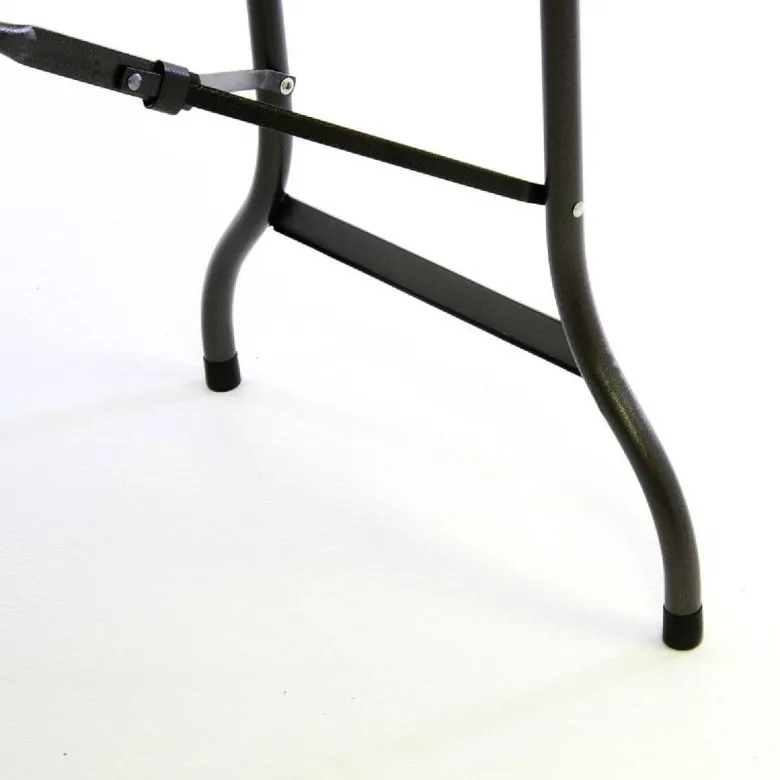 VCM Gartentisch braun Metall B/H/L: ca. 70x75x180 cm