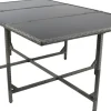 VCM Gartentisch Raloso grau Rattan B/H/L: ca. 170x74x110 cm