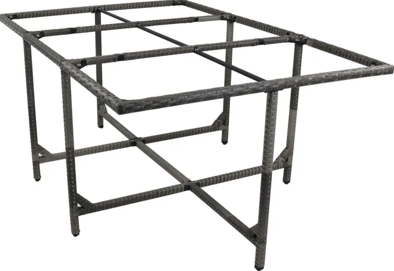 VCM Gartentisch Raloso grau Rattan B/H/L: ca. 170x74x110 cm