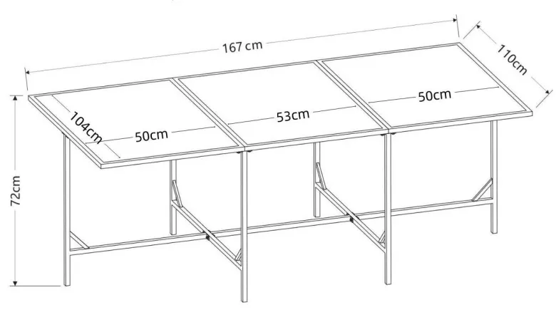 VCM Gartentisch Raloso grau Rattan B/H/L: ca. 170x74x110 cm