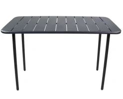 VCM Gartentisch Sumila schwarz Metall B/H/L: ca. 110x72x55 cm