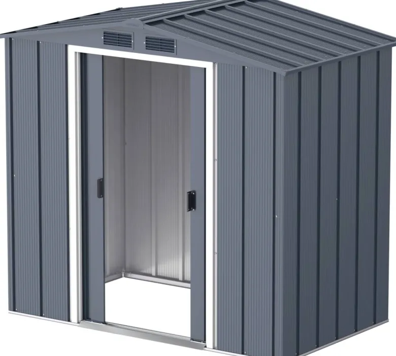 VCM Gerätehaus anthrazit B/H/L: ca. 202x181x113 cm