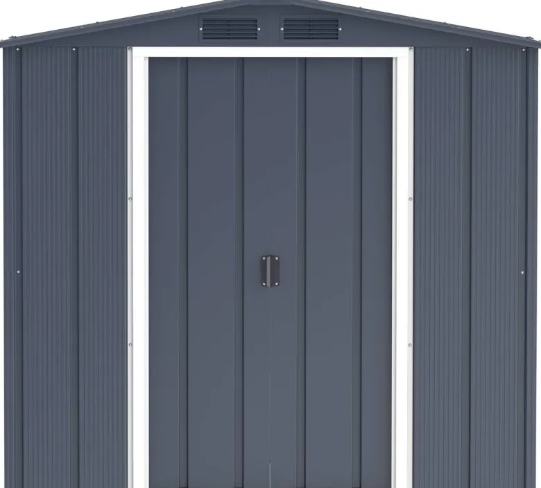 VCM Gerätehaus anthrazit B/H/L: ca. 202x181x113 cm