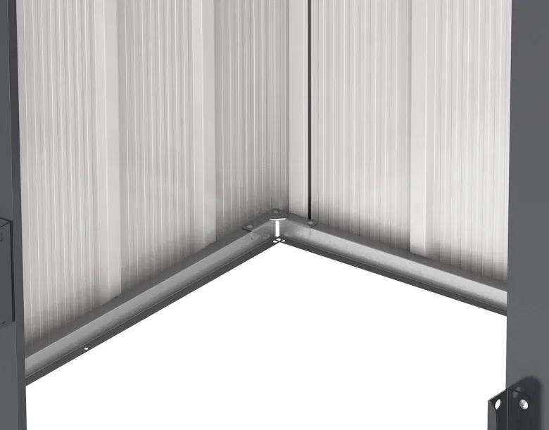 VCM Gerätehaus anthrazit B/H/L: ca. 202x181x113 cm