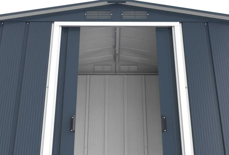 VCM Gerätehaus anthrazit B/H/L: ca. 202x181x113 cm