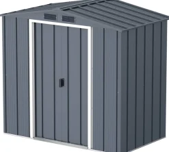 VCM Gerätehaus anthrazit B/H/L: ca. 202x181x113 cm