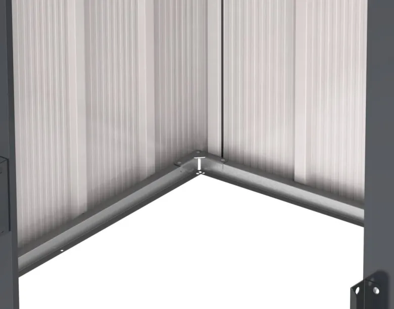 VCM Gerätehaus anthrazit B/H/L: ca. 202x181x174 cm