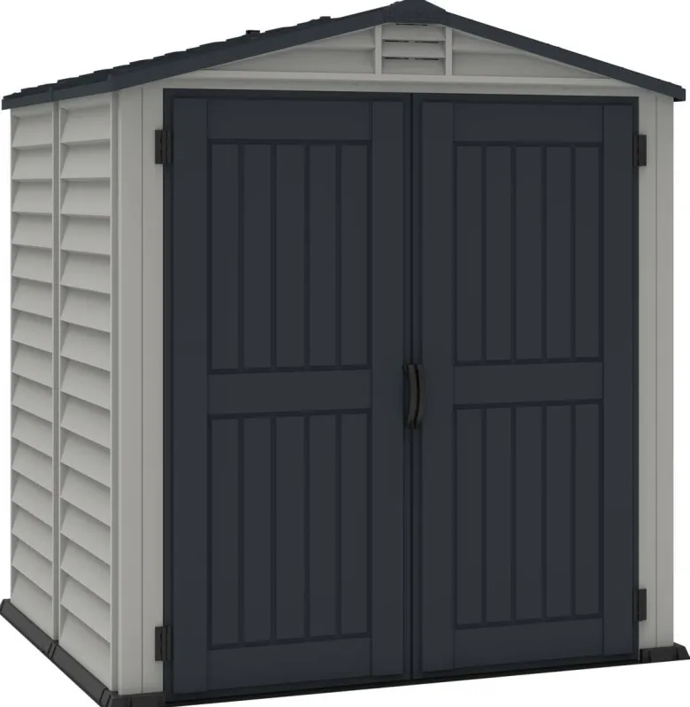 VCM Gerätehaus grau B/H/L: ca. 186x213x190 cm