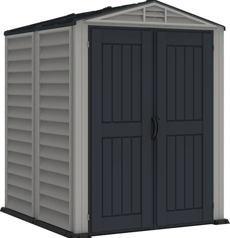 VCM Gerätehaus grau B/H/L: ca. 171x210x171 cm