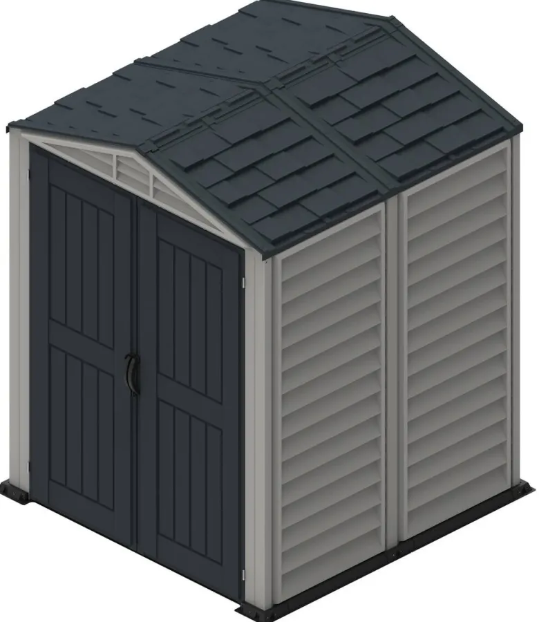 VCM Gerätehaus grau B/H/L: ca. 171x210x171 cm