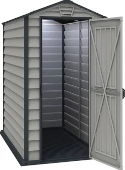 VCM Gerätehaus grau B/H/L: ca. 104x192x180 cm