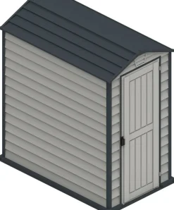 VCM Gerätehaus grau B/H/L: ca. 104x192x180 cm