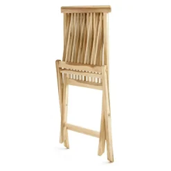 VCM Klappstuhl teak Holz B/H/T: ca. 46x89x62 cm