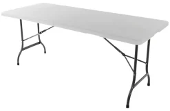 VCM Klapptisch weiß Kunststoff B/H/T: ca. 72x74x180 cm
