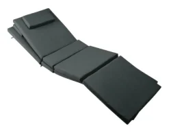 VCM Liegenauflage 2er Set anthrazit Polyester B/L: ca. 58x188 cm