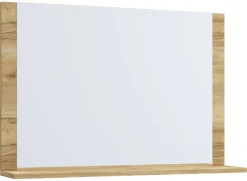VCM Möbel Wandspiegel Lendas Eiche Honig B/H/T: ca. 80x65x17 cm