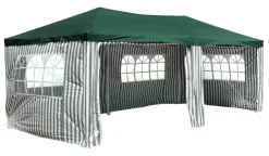 VCM Pavillon grün Polyester-Mischgewebe B/H/L: ca. 600x197x300 cm