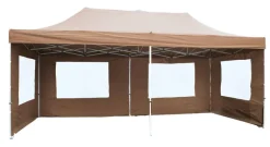 VCM Pavillon PROFI braun Polyester-Mischgewebe B/H/L: ca. 600x220x300 cm