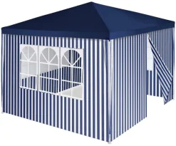 VCM Pavillon royalblau Polyester-Mischgewebe B/H/L: ca. 300x187x300 cm