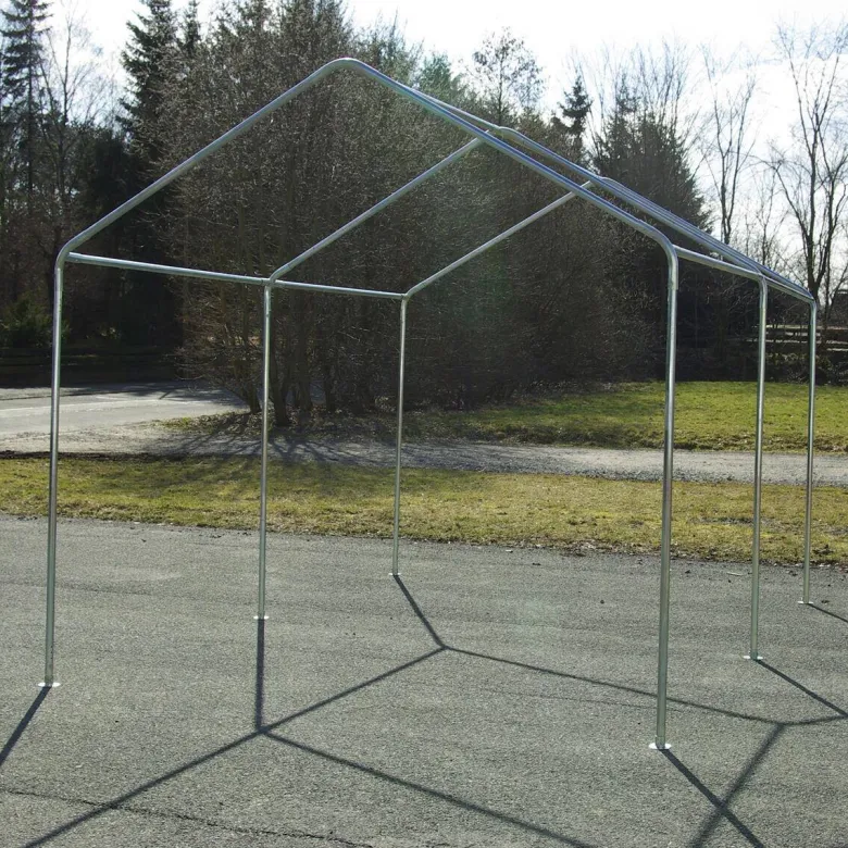 VCM Pavillon weiß Metall B/H/L: ca. 300x300x400 cm