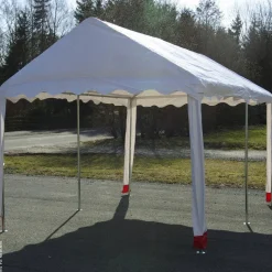 VCM Pavillon weiß Metall B/H/L: ca. 300x300x400 cm