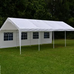 VCM Pavillon weiß Metall B/H/L: ca. 400x200x800 cm