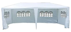 VCM Pavillon weiß Metall B/H/L: ca. 600x197x300 cm
