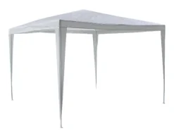 VCM Pavillon weiß Stahlrohr B/H/L: ca. 300x197x300 cm