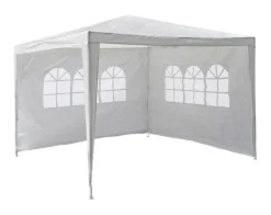 VCM Pavillon weiß Stahlrohr B/H/L: ca. 300x197x300 cm
