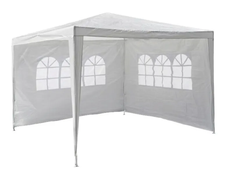 VCM Pavillon weiß Stahlrohr B/H/L: ca. 300x197x300 cm