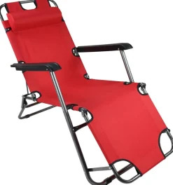 VCM Relaxliege Maltosa rot Textilene