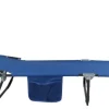VCM Sonnenliege Bindox blau Stahl B/H/L: ca. 55x24x185 cm