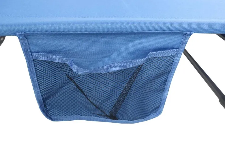 VCM Sonnenliege Bindox blau Stahl B/H/L: ca. 55x24x185 cm