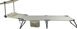 VCM Sonnenliege Bindox creme Textilene B/H/L: ca. 55x24x185 cm