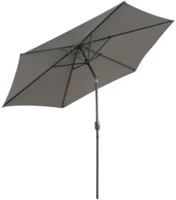 VCM Sonnenschirm anthrazit Polyester-Mischgewebe H/D: ca. 230x290 cm