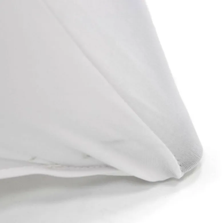VCM Stretch-Husse für Stehtisch weiß Polyester-Mischgewebe H/D: ca. 110x80 cm