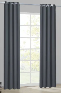 Verdunklungsvorhang Iglu anthrazit B/L: ca. 140x245 cm
