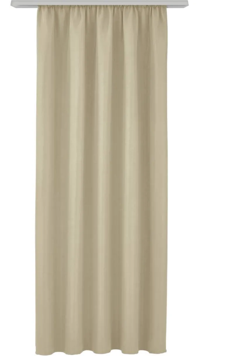 Verdunklungsvorhang Linus kitt B/L: ca. 140x245 cm