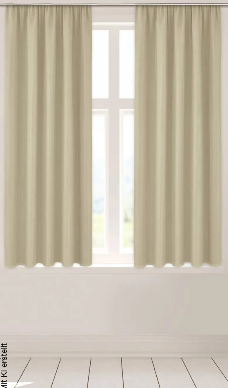 Verdunklungsvorhang Linus kitt B/L: ca. 140x175 cm