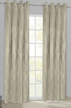 Verdunklungsvorhang Monaco creme B/L: ca. 135x245 cm