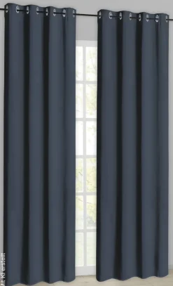 Verdunklungsvorhang New Darkness dunkelblau B/L: ca. 135x245 cm
