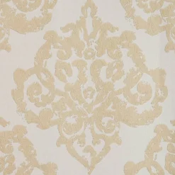 Verdunklungsvorhang Ornament champagner B/L: ca. 135x245 cm