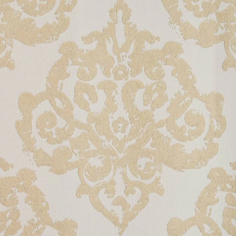 Verdunklungsvorhang Ornament champagner B/L: ca. 135x245 cm
