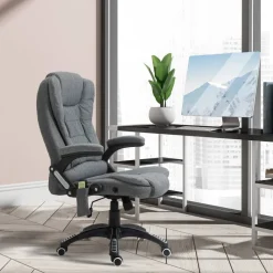 Vinsetto Massagestuhl dunkelgrau B/H/L: ca. 72x68x120 cm
