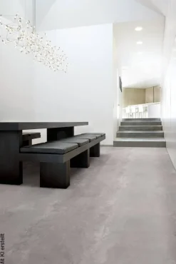 Vinylboden Blacktex hellgrau Beton B: ca. 400 cm pro m²