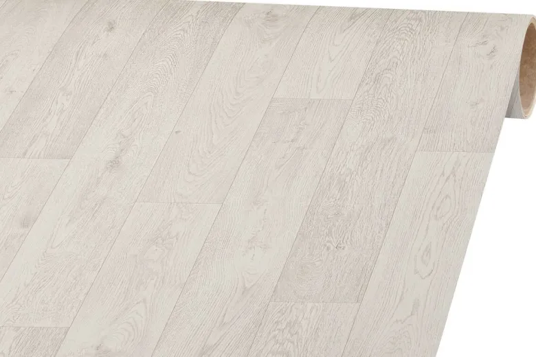 Vinylboden Mosa weiß Eiche B: ca. 300 cm pro m²