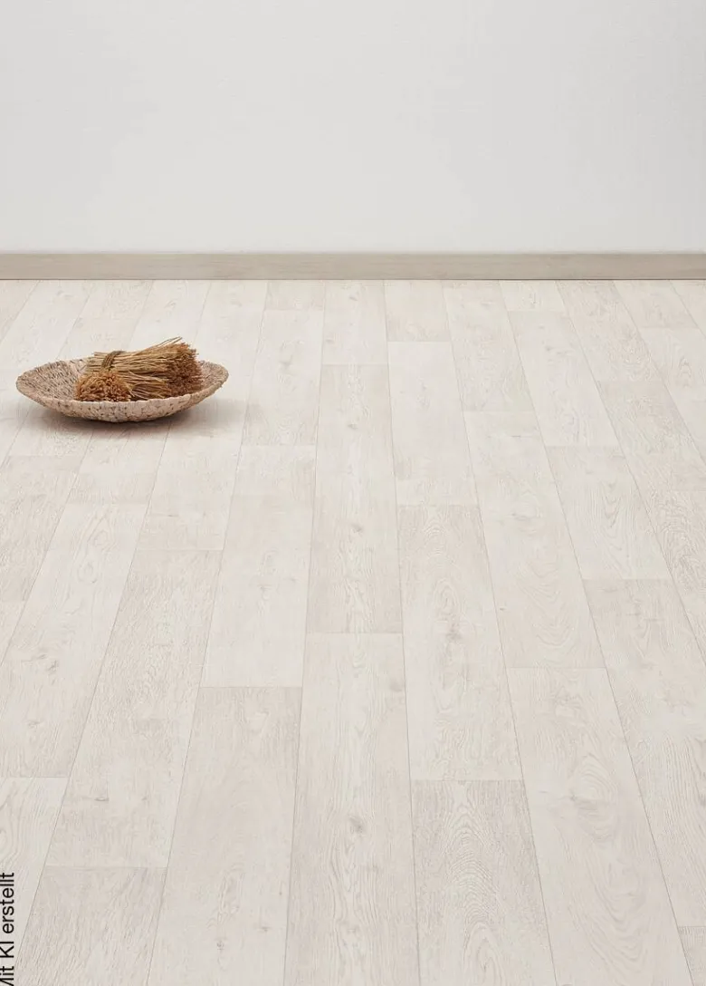 Vinylboden Mosa weiß Eiche B: ca. 400 cm pro m²