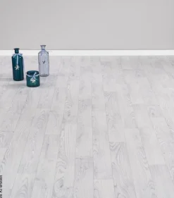 Vinylboden Novo weiß Eiche B: ca. 400 cm pro m²