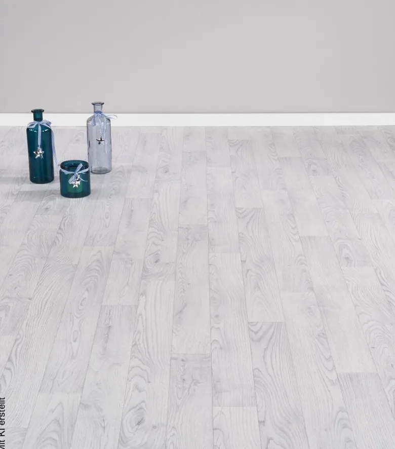 Vinylboden Novo weiß Eiche B: ca. 400 cm pro m²